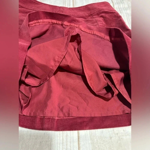 J Crew Mercantile Women's Mini Skirt Corduroy Burgundy Size 6 - Picture 5 of 8
